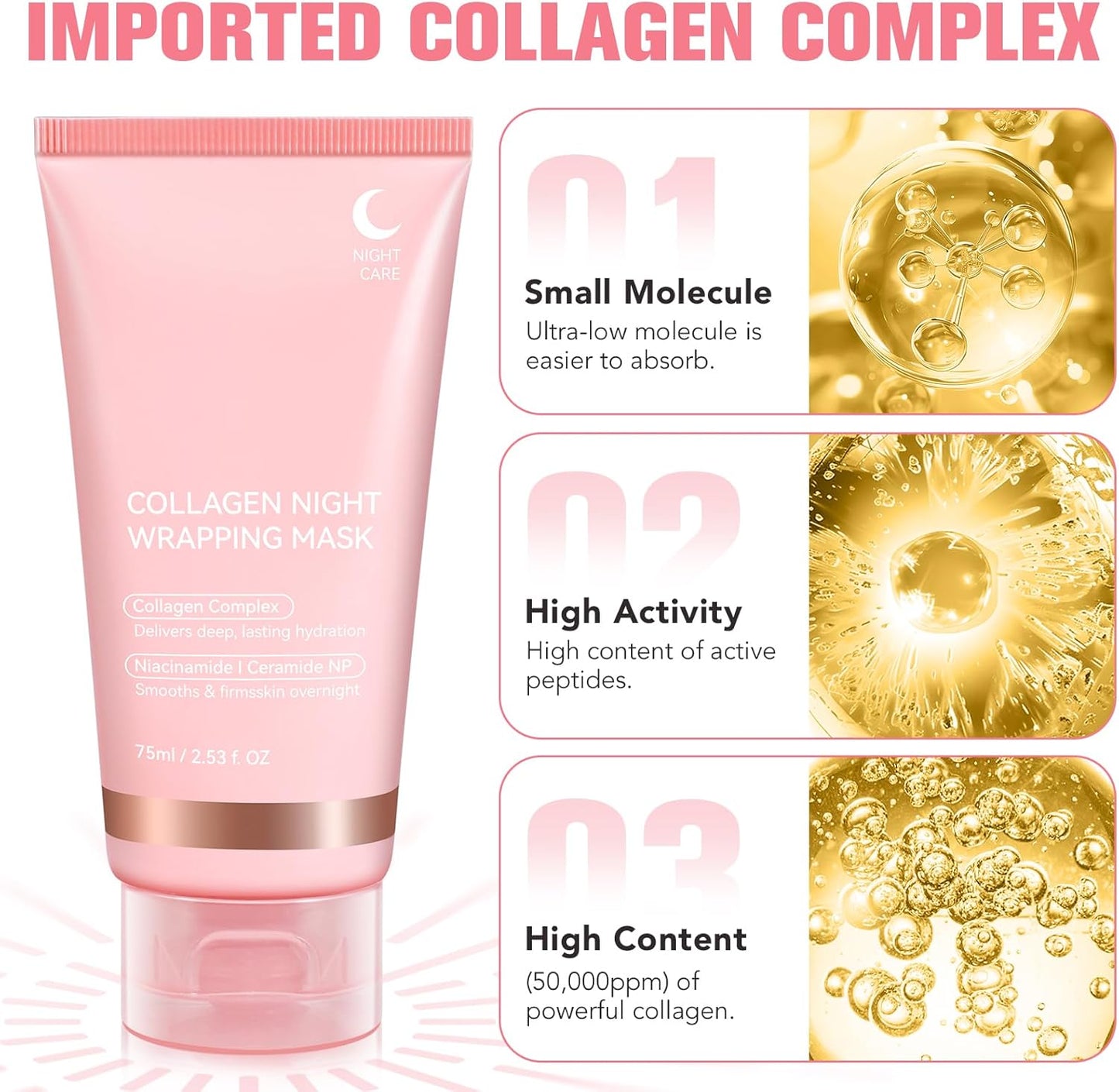 Collagen Night Wrapping Peel Off Mask (free delivery and cash on delivery)